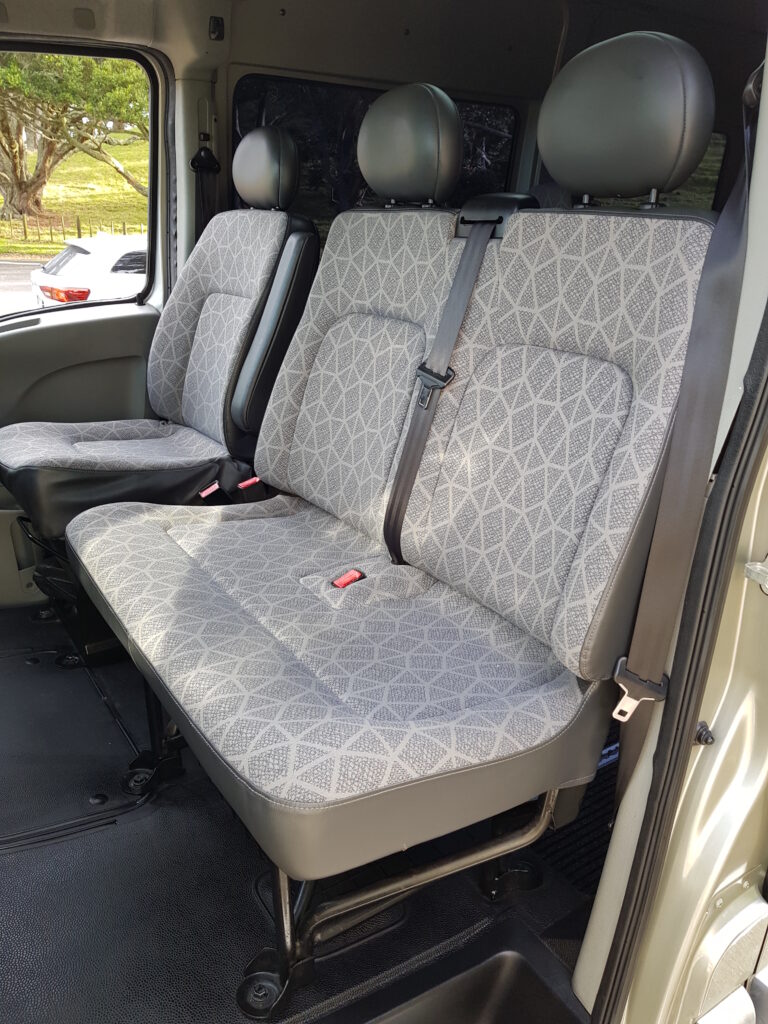 Front seats of Renault Master Wheelchair Accessible Vehicle